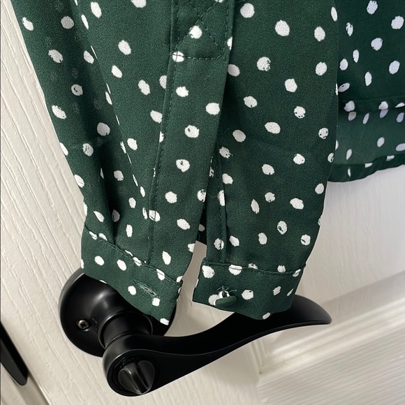 41 Hawthorn Green Polka Dot Blouse - Picture 6 of 7
